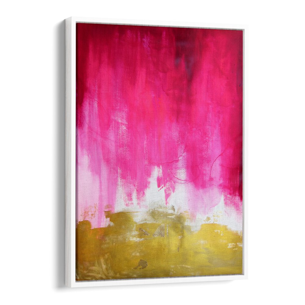 PINK AND GOLD ABSTRACT , ABSTRACT PAINTINGS