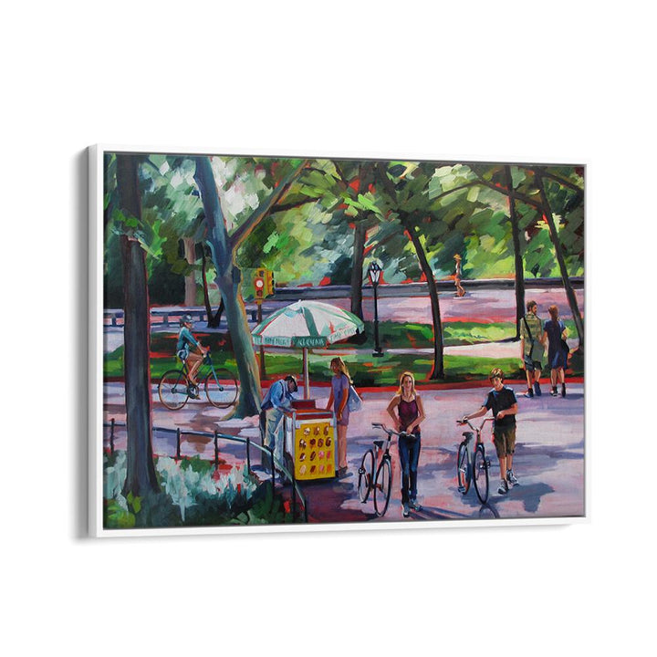 AUGUST IN CENTRAL PARK , LANDSCAPE PAINTINGS
