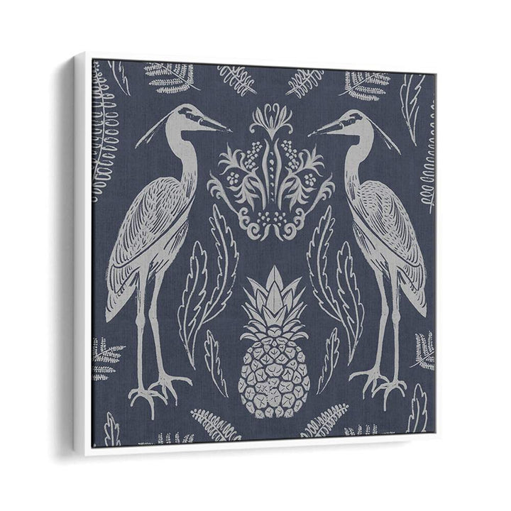 Elegant HERON AND FERNS, ANIMAL PAINTINGS showcasing herons with ferns, perfect for enhancing any decor.