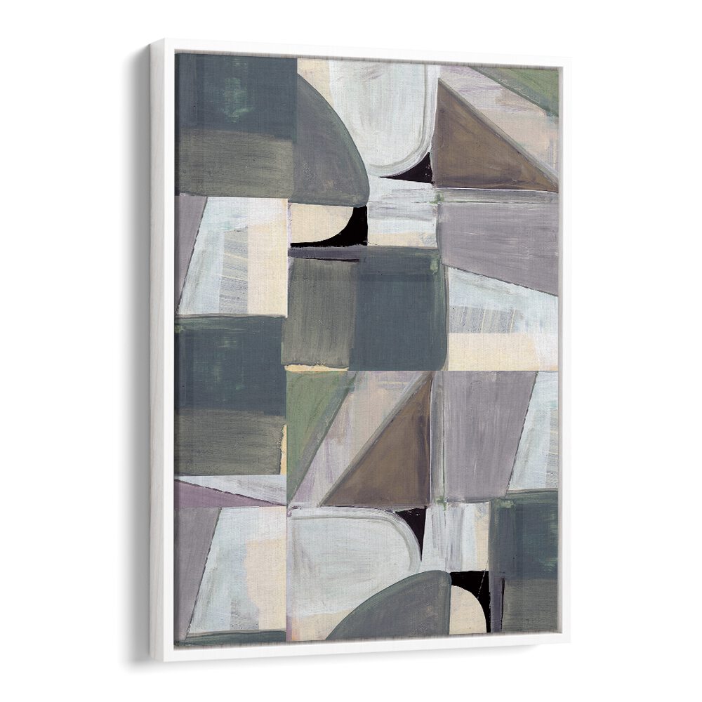 Stunning ABSTRACT DESATURATE II, ABSTRACT PAINTINGS blend colors and shapes, enhancing any modern space beautifully.