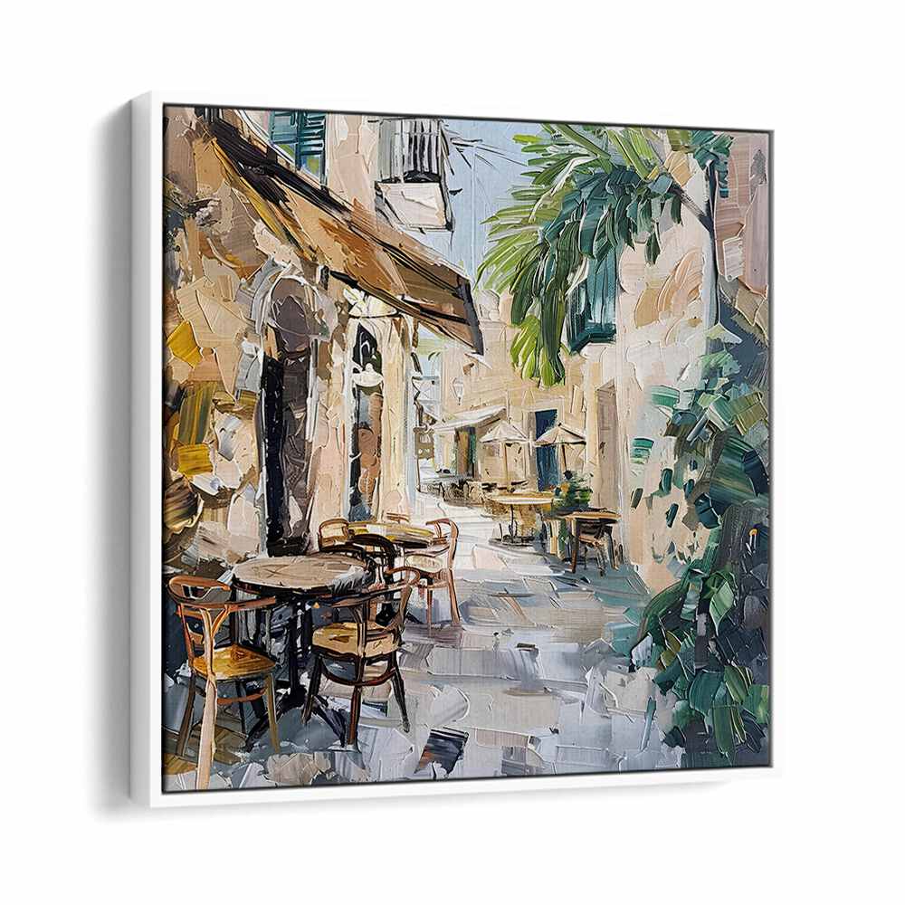 Charming cafe scene capturing the essence of CAFE STREET MALLORCA SPAIN, perfect for coffee lovers.