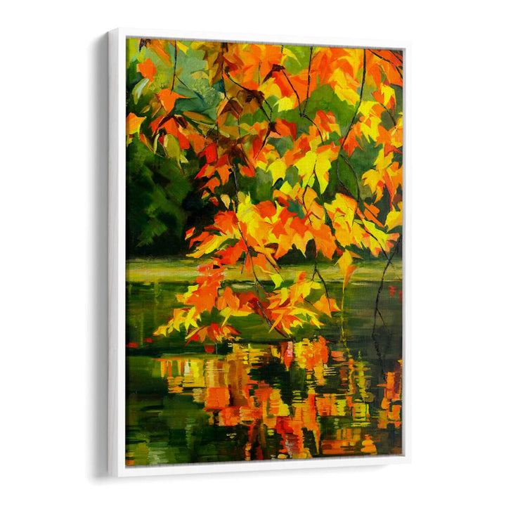 AUTUMN REFLECTIONS , LANDSCAPE PAINTINGS