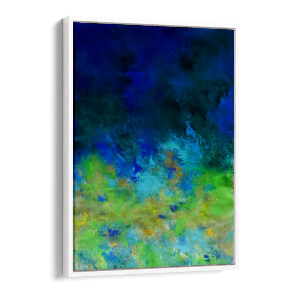 Vibrant TROPICAL WATER, ABSTRACT PAINTINGS offering a serene blend of colors for your living space transformation.