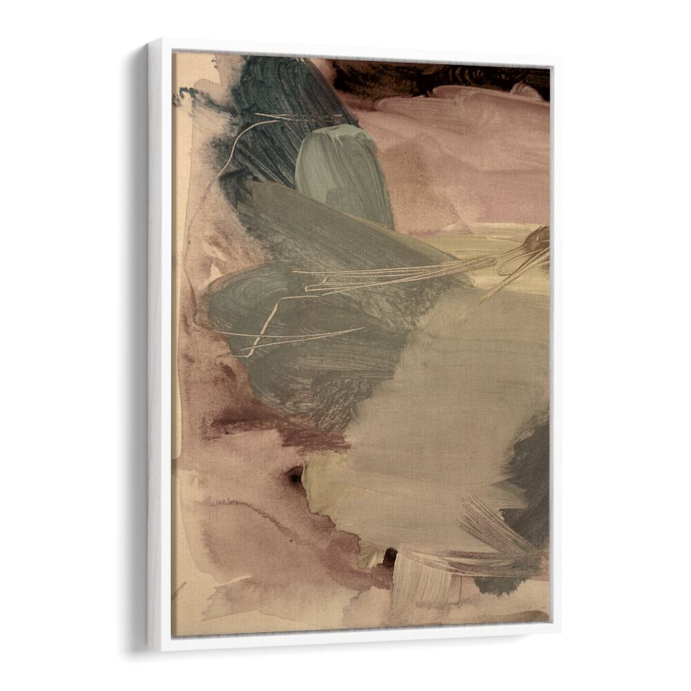 Abstract artwork "ETHERAL BRUSH STROKES II, ABSTRACT PAINTINGS" featuring soft hues and dynamic textures.