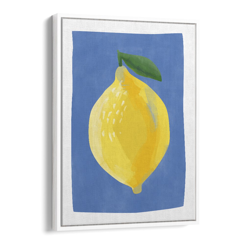 YELLOW LEMON BY ELENA RISTOVA, KITCHEN ART PAINTINGS