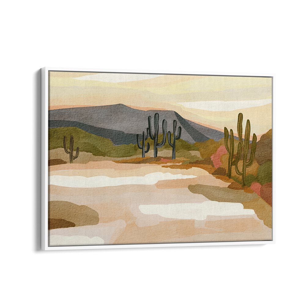 ROCKY HILL AND CACTUS , LANDSCAPE PAINTINGS