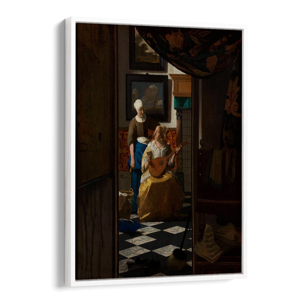 THE LOVE LETTER (CA. 1669 –1670) BY JOHANNES VERMEER, VINTAGE PAINTINGS