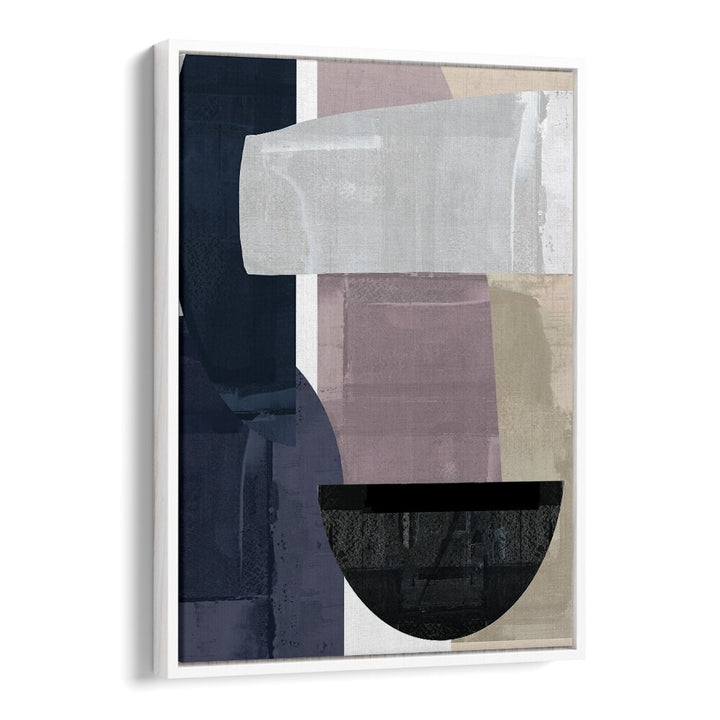 Stunning NAVY SHAPES II, ABSTRACT PAINTINGS showcasing deep navy hues and geometric shapes for a captivating space.