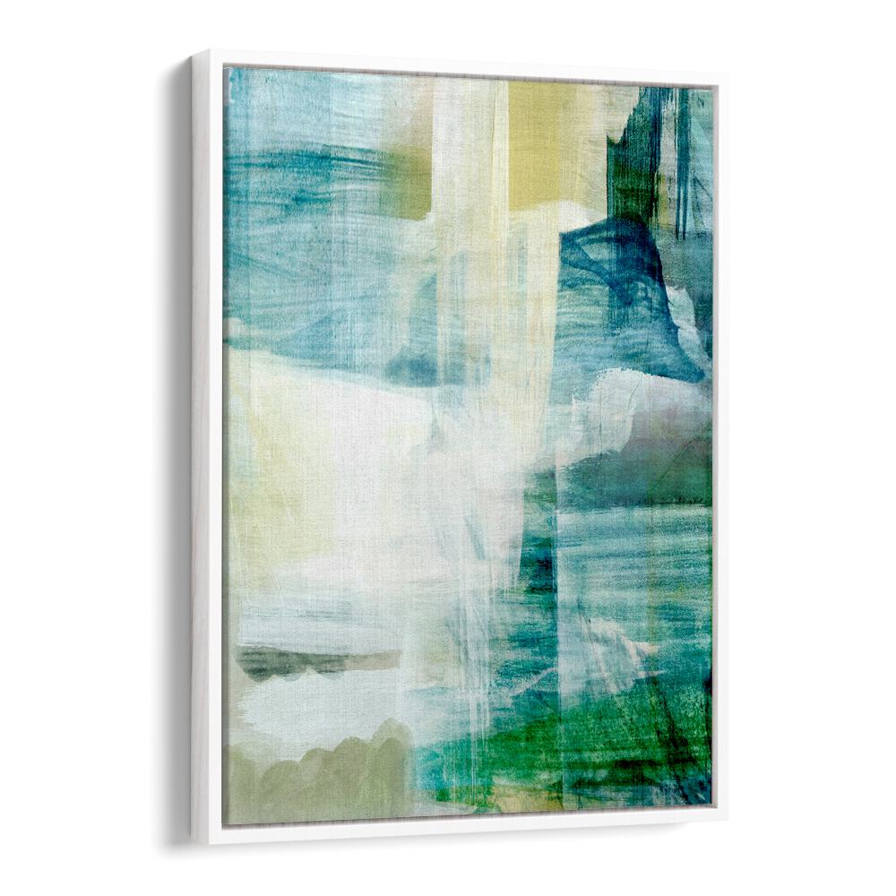 RAIN COLLAGE I, ABSTRACT PAINTINGS features vibrant colors and textures, enhancing any space with artistic flair.