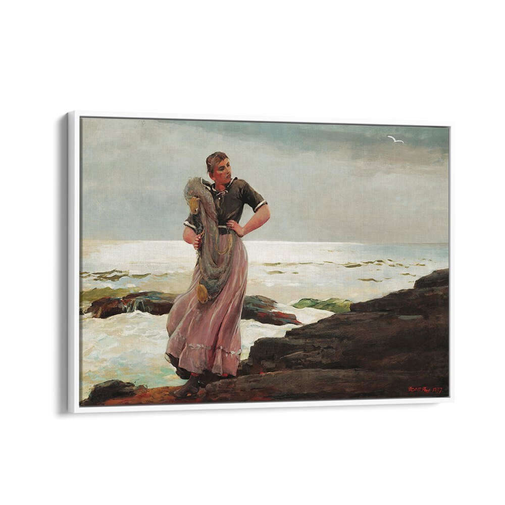 A LIGHT ON THE SEA (1897) , VINTAGE PAINTINGS