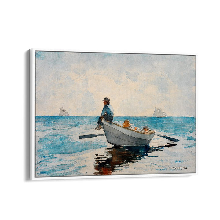 BOYS IN A DORY (1880) , VINTAGE PAINTINGS