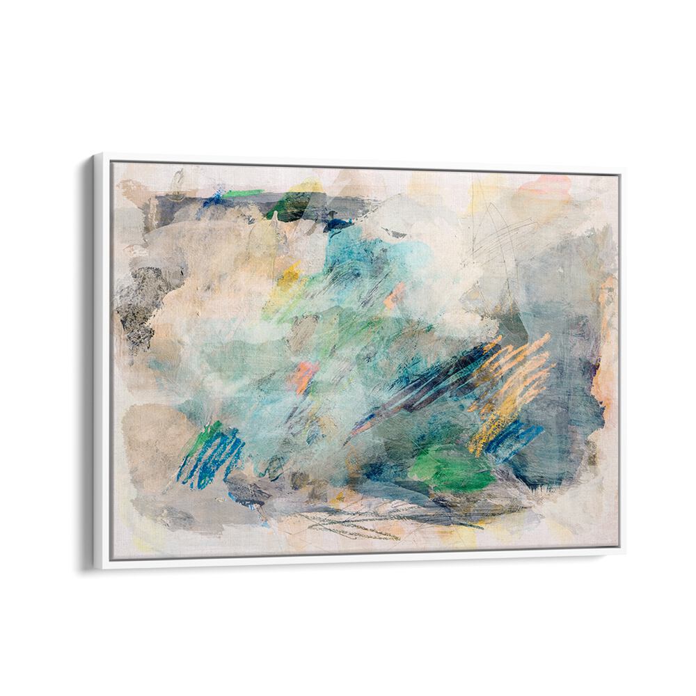 Delicate SOFT PASTEL HUES blend beautifully in this abstract painting, perfect for enhancing any space.