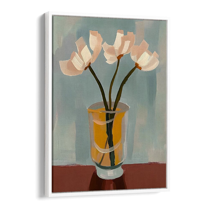 Elegant FLOWER IN A VASE I centerpiece enhances home decor with its stunning floral arrangement and design.