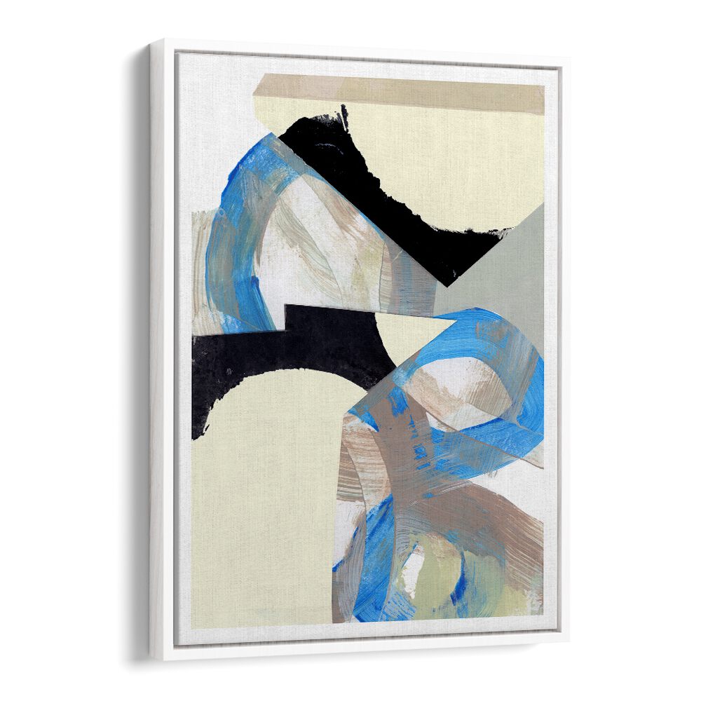 Stunning BLUE NEUTRAL BEIGE I, ABSTRACT PAINTINGS showcasing soothing tones, perfect for transforming any space.