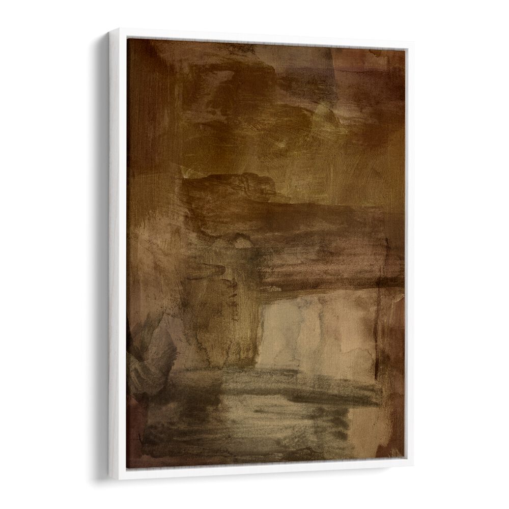 Warm-toned abstract painting titled "YESTERDAYS WISHES II , ABSTRACT PAINTINGS" perfect for modern decor.
