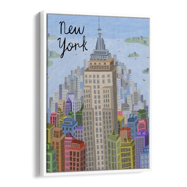 VIEW OF  EMPIRE STATE BUILDING  MANHATTAN BY CARLA DALY, TRAVEL POSTER