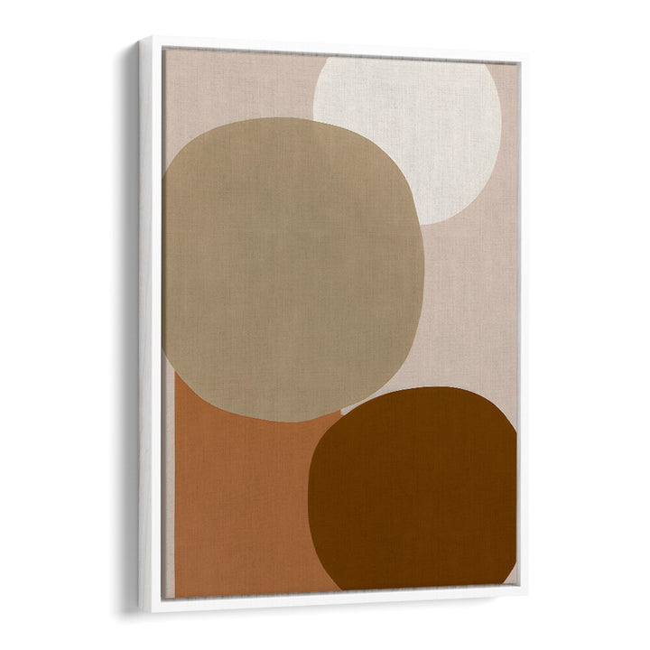 EARTHY MINIMALIST , GEOMETRIC ART PRINTS featuring abstract circles in warm neutral tones for modern decor.