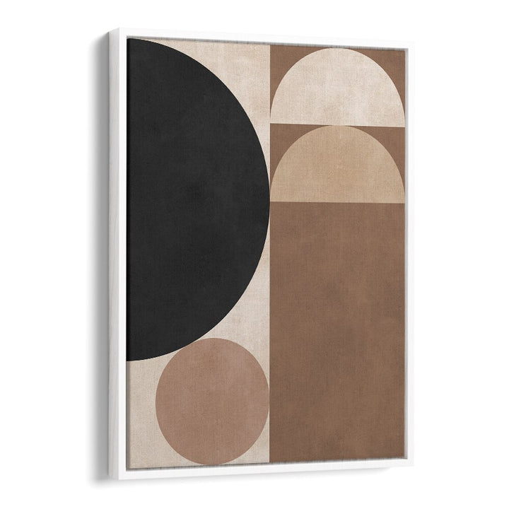 BROWN GEOMETRY VI , ABSTRACT PAINTINGS , ABSTRACT ART PRINTS