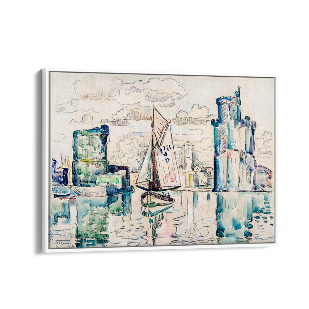 ENTRANCE TO THE HARBOR OF LA ROCHELLE , VINTAGE PAINTINGS