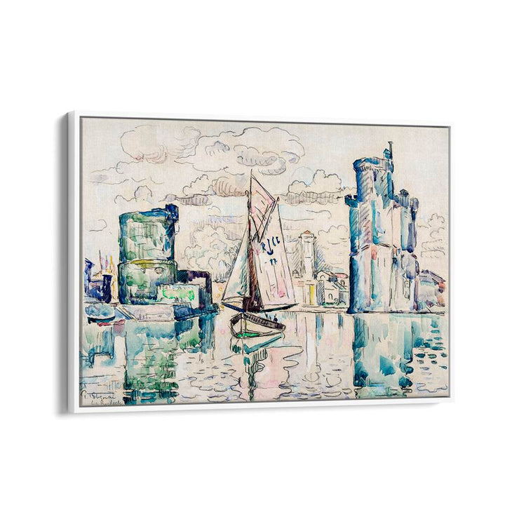 ENTRANCE TO THE HARBOR OF LA ROCHELLE , VINTAGE PAINTINGS