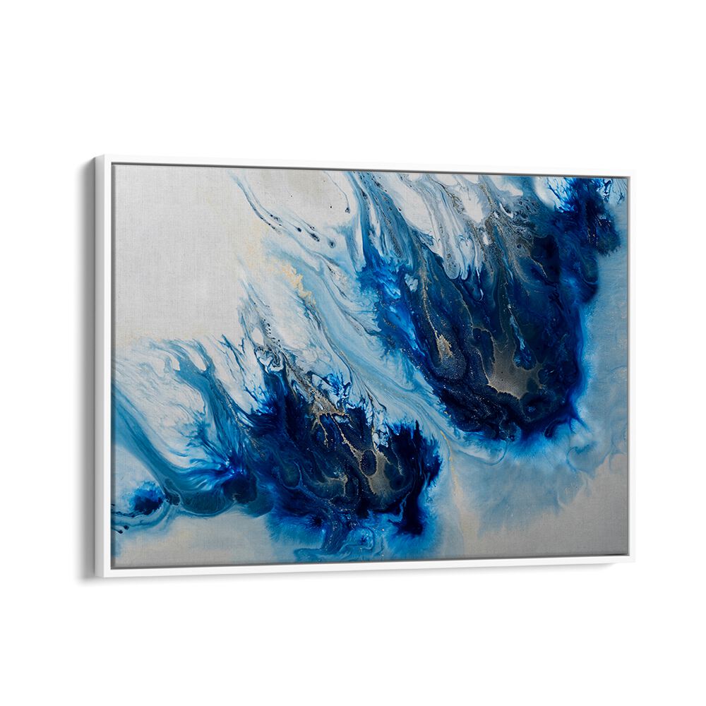 Vibrant blue hues in the POPULAR - VIBRANCE, ABSTRACT PAINTINGS add energy and elegance to any space.