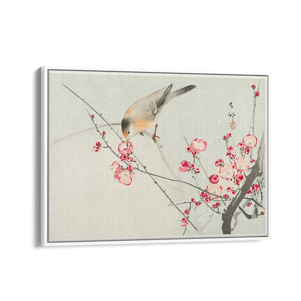 SONGBIRD ON BLOSSOM BRANCH (1900 - 1936)  , JAPANESE PAINTINGS , JAPANESE ART PRINTS