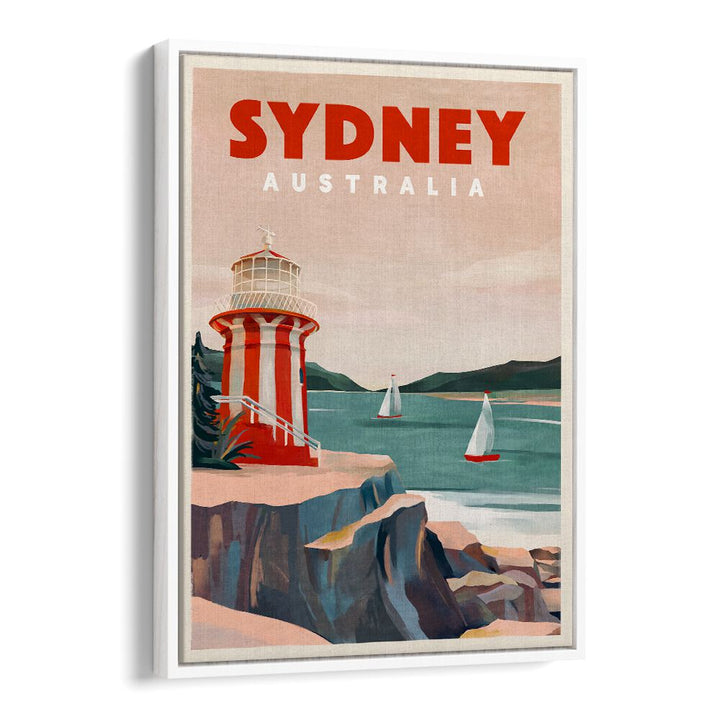 SYDNEY AUSTRALIA LIGHTHOUSE NAUTICAL TRAVEL ART BY THE WHISKEY GINGER ,TRAVEL POSTERS