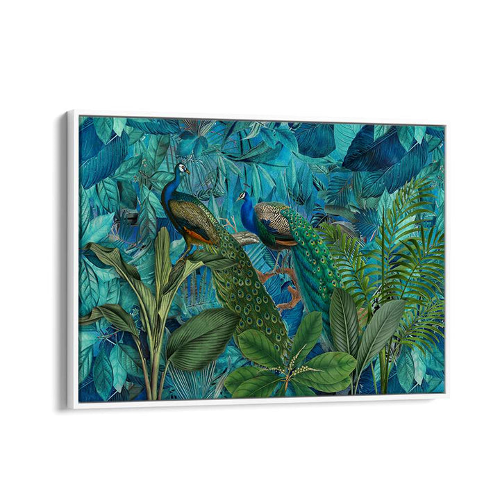 JUNGLE BIRDS GARDEN I BY ANDREA HAASE , WILDLIFE POSTERS, WILDLIFE PAINTINGS