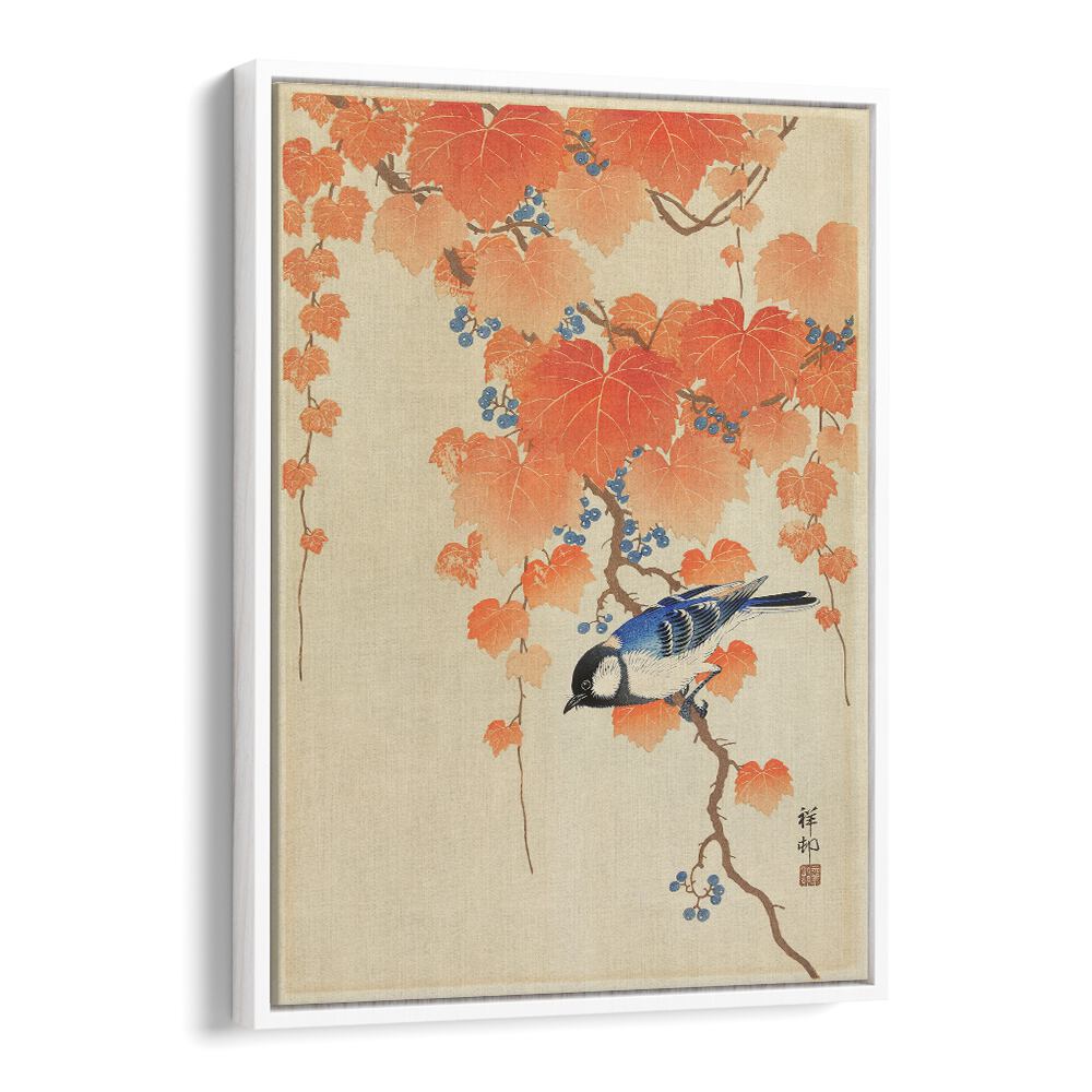 GREAT TIT ON PAULOWNIA BRANCH (1925 - 1936) , JAPANESE PAINTINGS , JAPANESE ART PRINTS