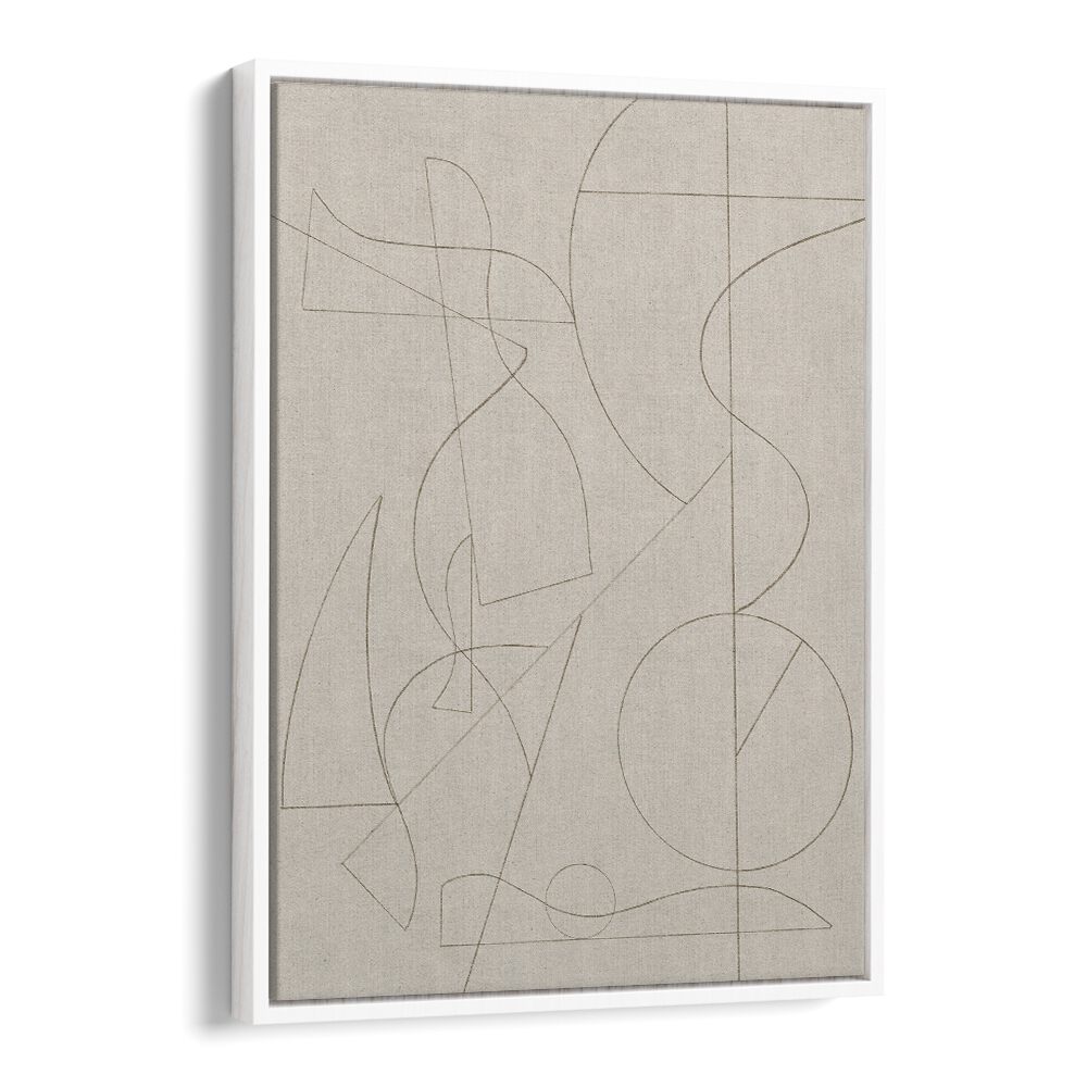 FOUNDED, ABSTRACT PAINTINGS feature intricate lines and shapes, perfect for enhancing contemporary living spaces.