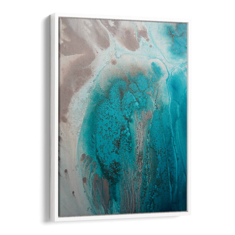 Vibrant CORAL SEA FLOW, ABSTRACT PAINTINGS artwork with fluid forms transforms any space beautifully.