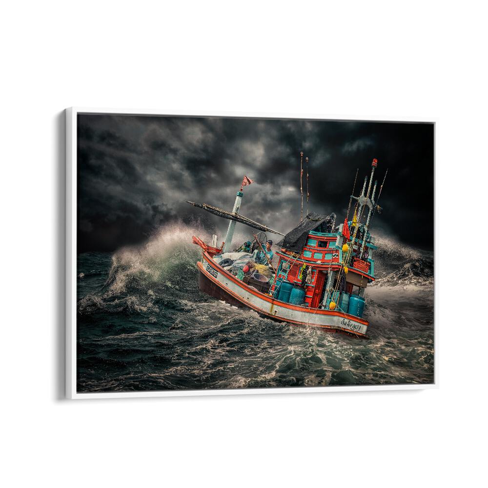 ABSTRACT painting - THAI FISHING BOAT by Asianmonk