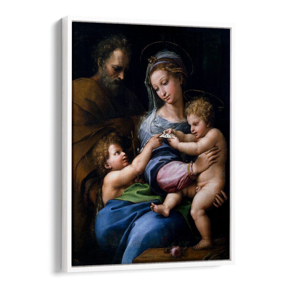 MADONNA OF THE ROSE (1517) BY RAPHAEL RAFFAELLO , VINTAGE PAINTINGS