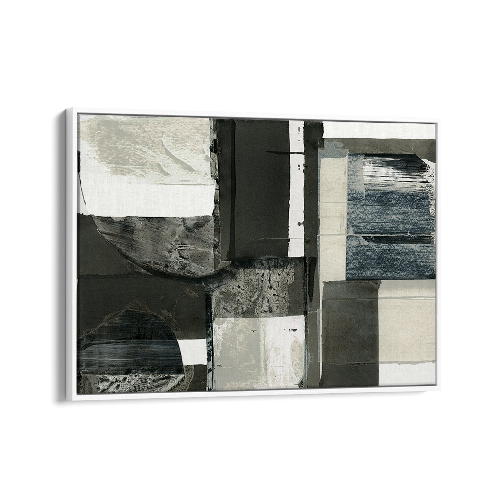 Sleek MONOCHROME SHAPES LIGHT I, ABSTRACT PAINTINGS offering modern elegance to elevate your home decor.