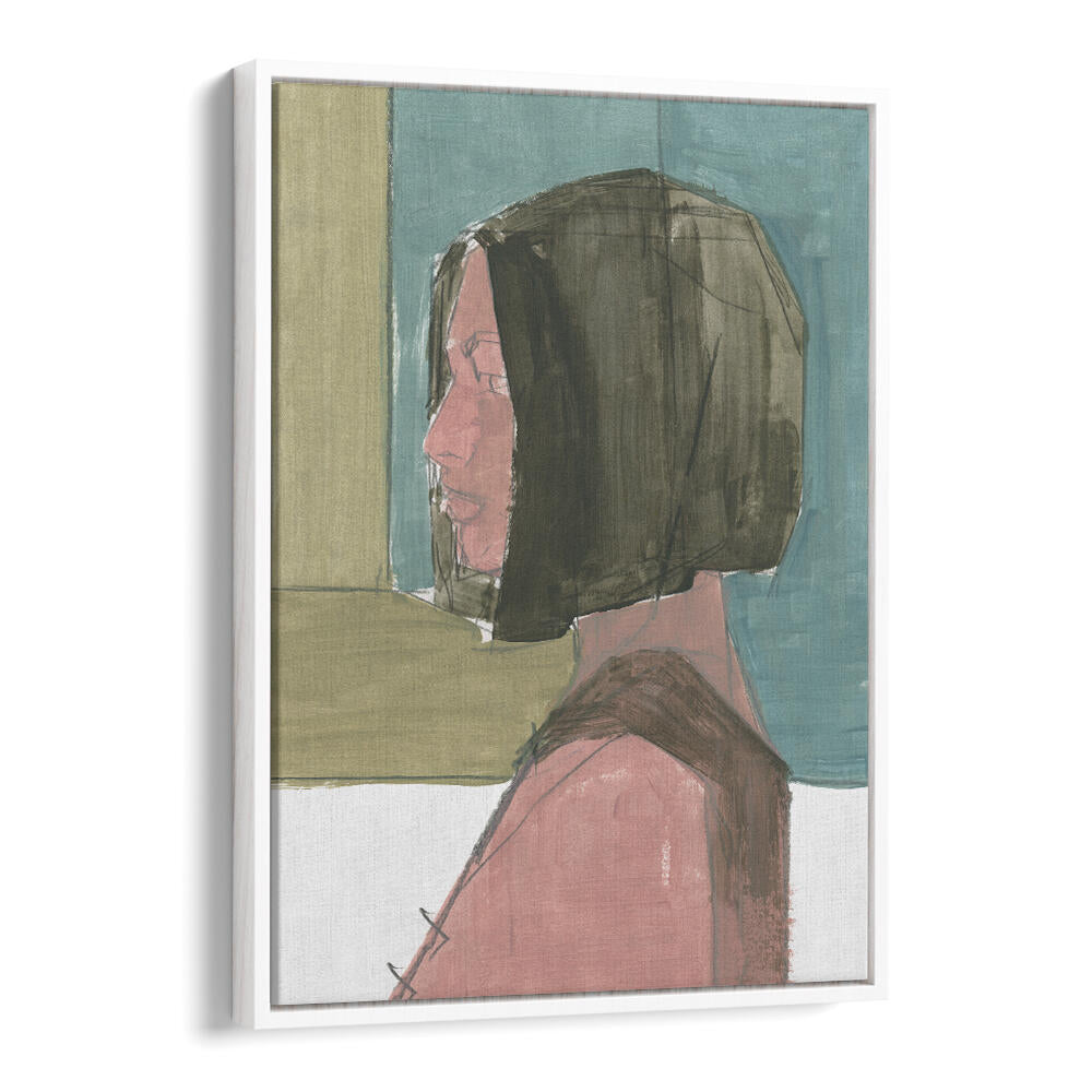 Captivating FEMALE PORTRAIT I showcasing abstract emotions and figurative illustrations for your art collection.