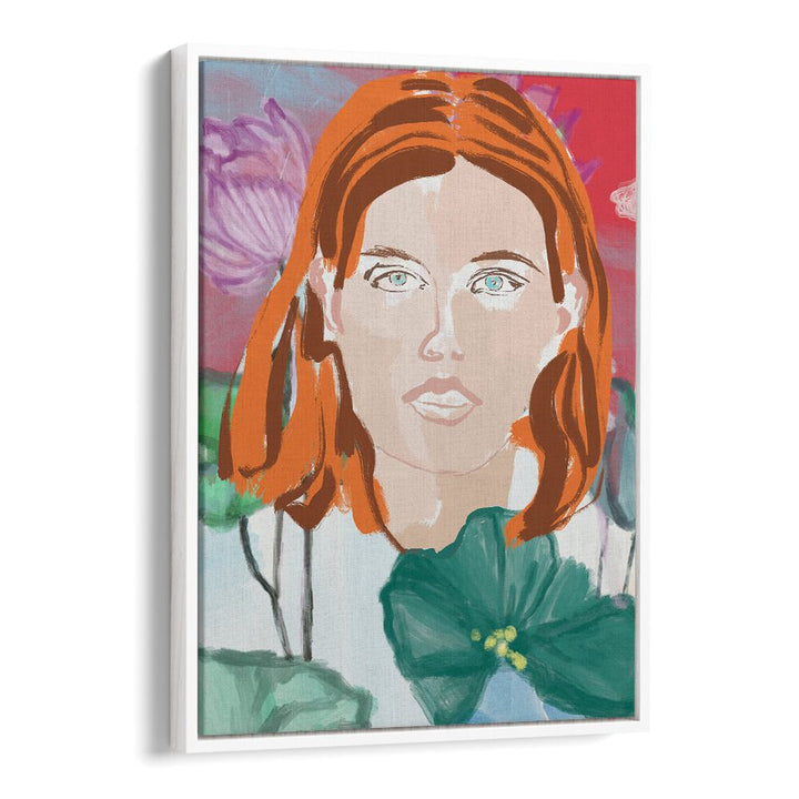 Bold portrait featuring vibrant colors from the SPACE AGE FACES, PORTRAITS collection, enhancing modern artistic expression.
