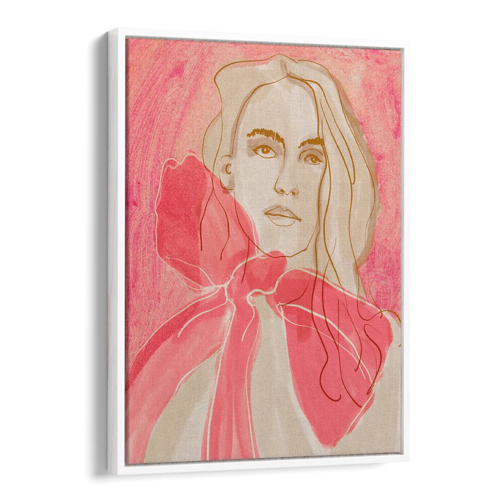 Captivating ETHERAL RED, PORTRAITS artwork showcasing a stunning figure illustration with vibrant red hues.