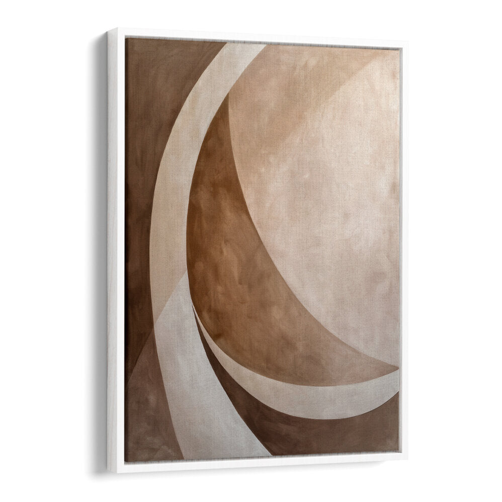ABSTRACT ART BEIGE BROWN GEO ABSTRACT , ABSTRACT PAINTINGS