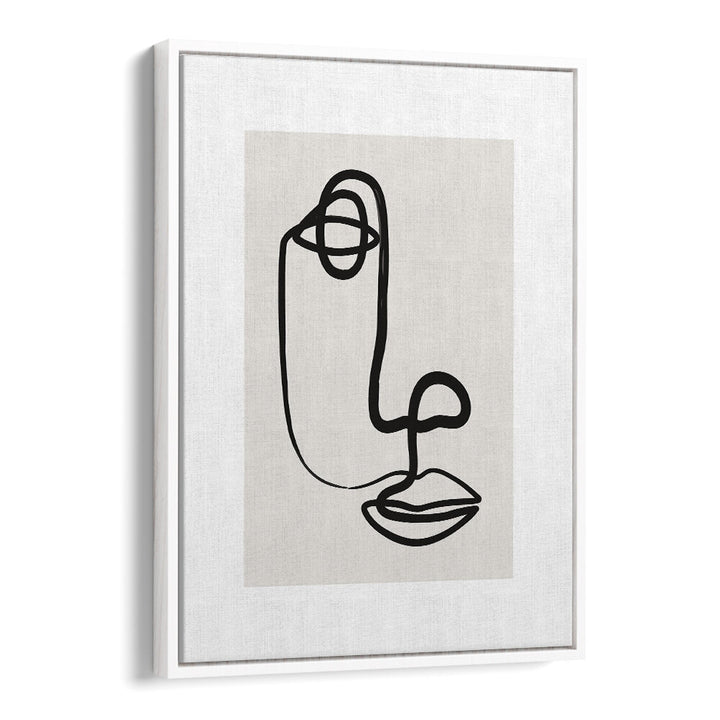 ABSTRACT FACE I , LINE ART PAINTINGS