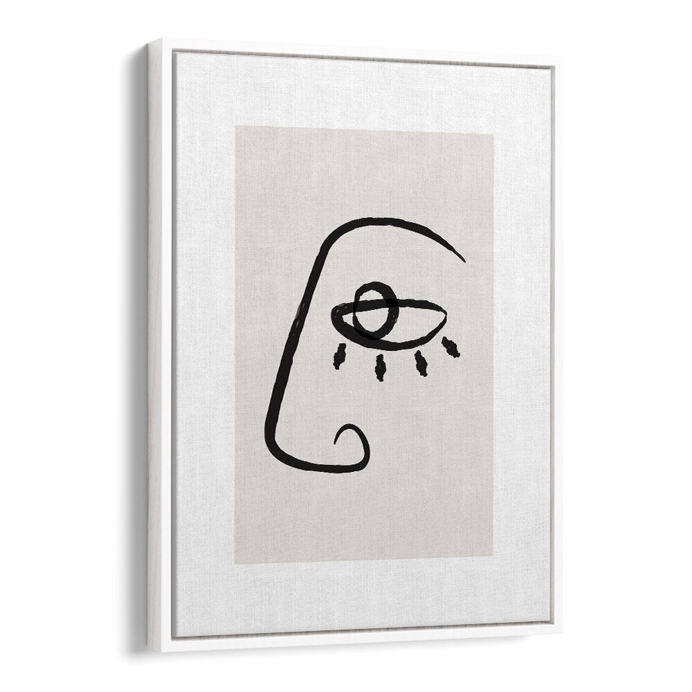 ABSTRACT FACE II , LINE ART PAINTINGS