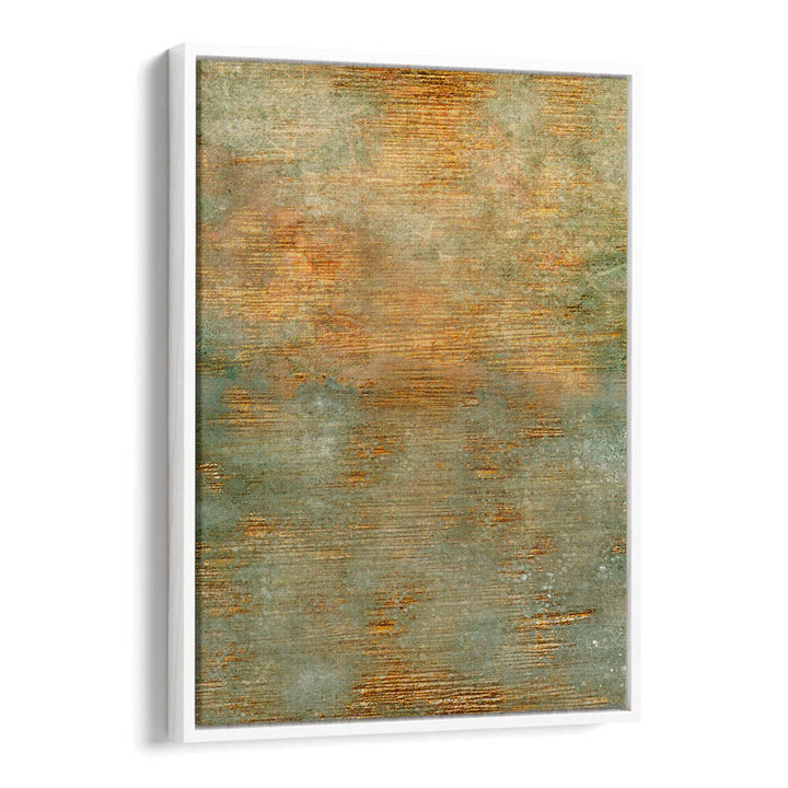ABSTRACT GREEN GOLD ART , ABSTRACT PAINTINGS
