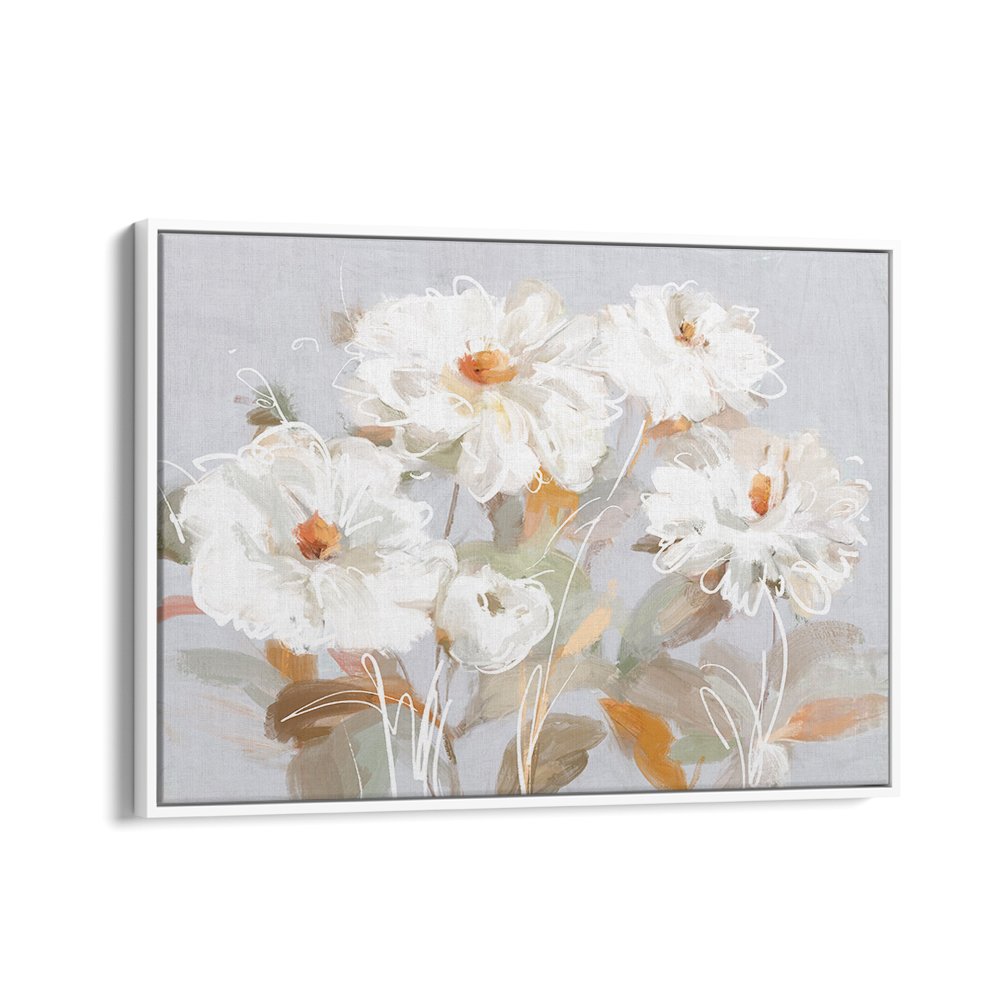 ABSTRACT WHITE FLOWERS