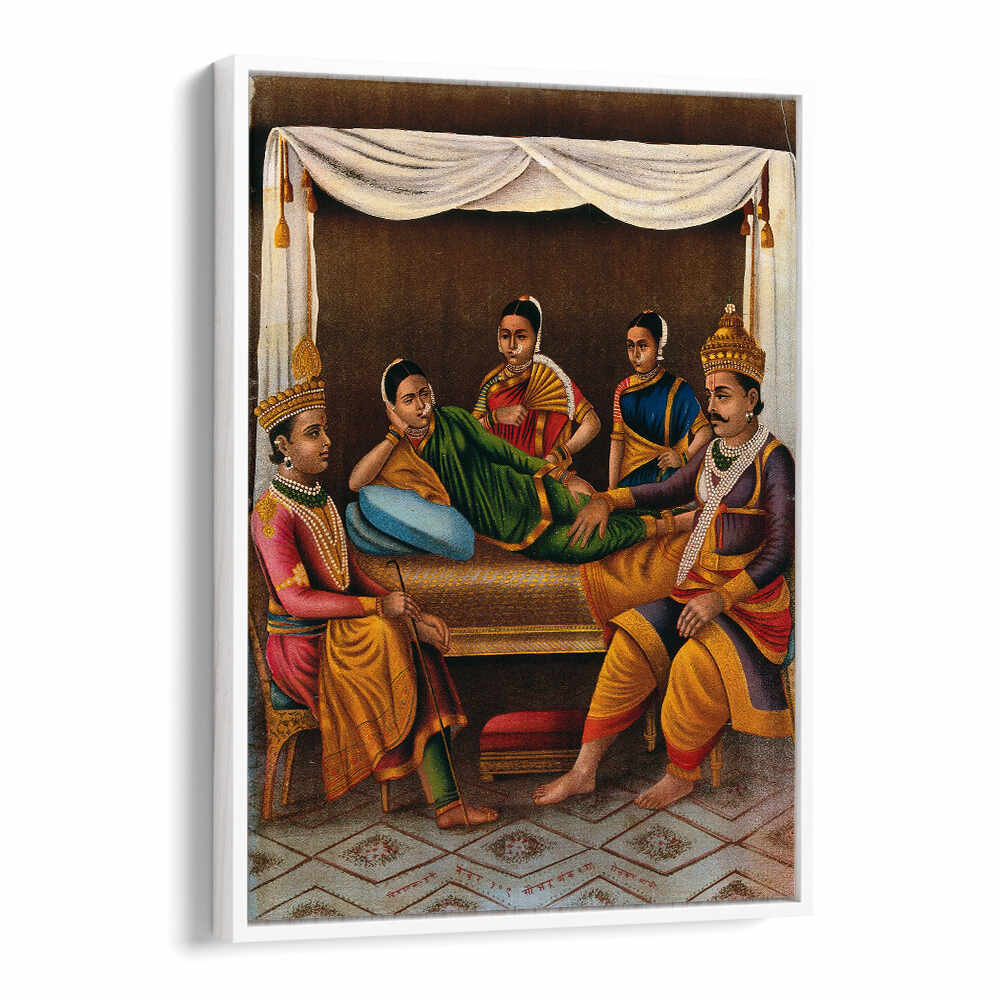 AHILYABAI HOLKAR WITH TWO FEMALE ATTENDANTS