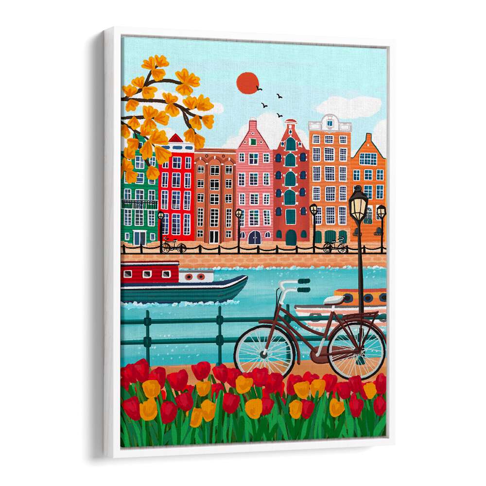AMSTERDAM CANAL-SIDE CHARM ,TRAVEL POSTERS