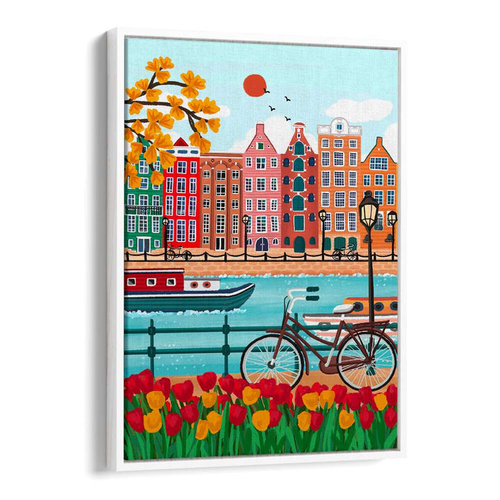 AMSTERDAM CANAL-SIDE CHARM ,TRAVEL POSTERS