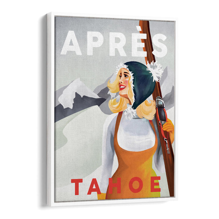 APRES SKI LAKE , VINTAGE TRAVEL POSTERS