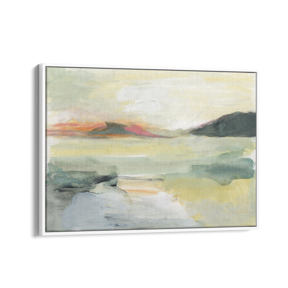 Serene AQUARELLE Landscape Paintings featuring soft hues, perfect for enhancing any space with tranquility.