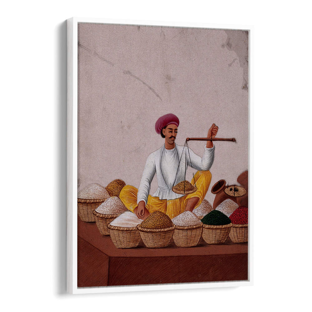 A SHOPKEEPER WEIGHING PULSES
