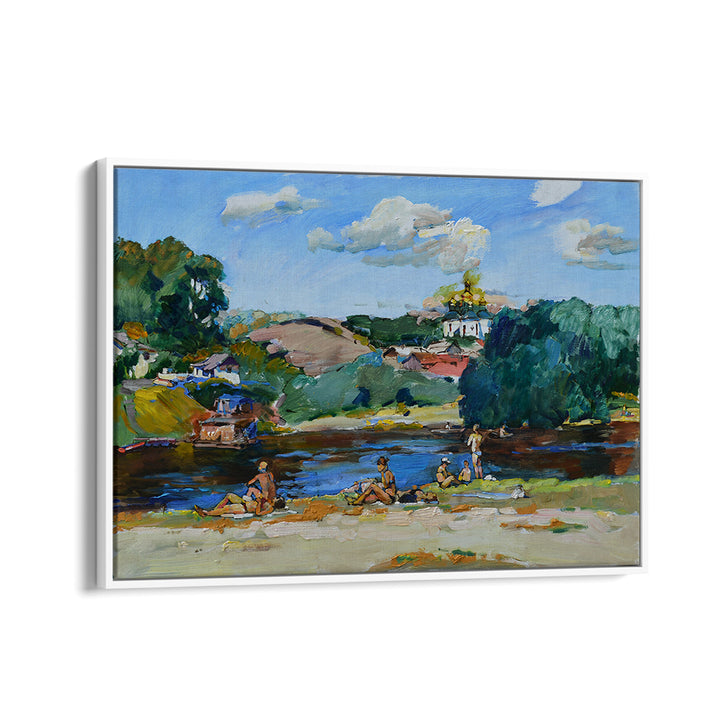 BATHERS ON THE RIVERBANK