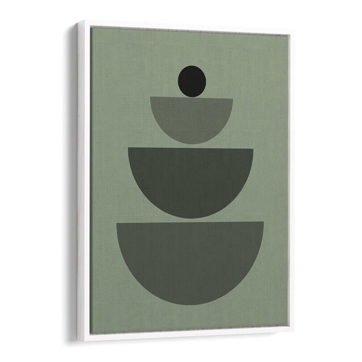 BAUHAUS BOHO SAAGE GREEN IV , BOHO ART PAINTINGS